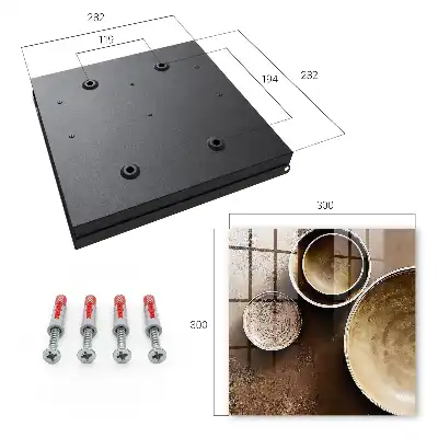 Wall mounted key box Brown textured background set