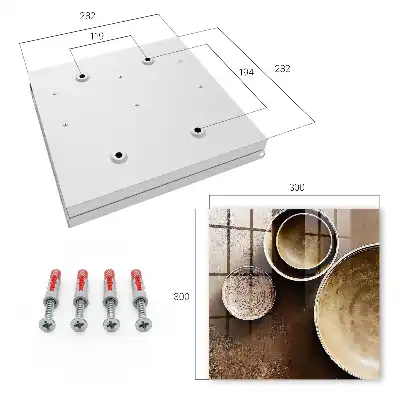 Wall mounted key box Brown textured background set