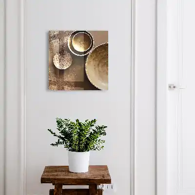 Wall mounted key box Brown textured background set