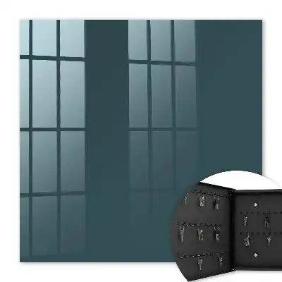 Key box for home Turquoise navy geometry