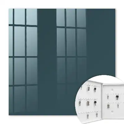 Key box for home Turquoise navy geometry