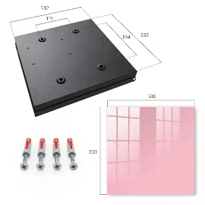 Wall mounted key cabinet Light pink with a sense of harmony