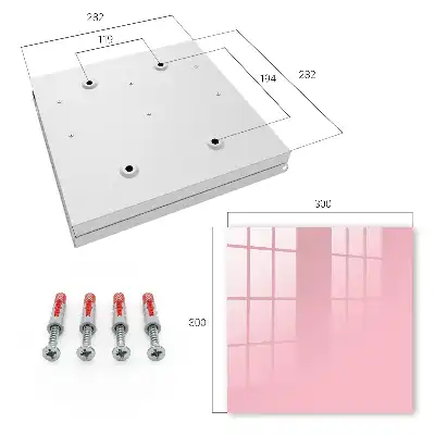 Wall mounted key cabinet Light pink with a sense of harmony