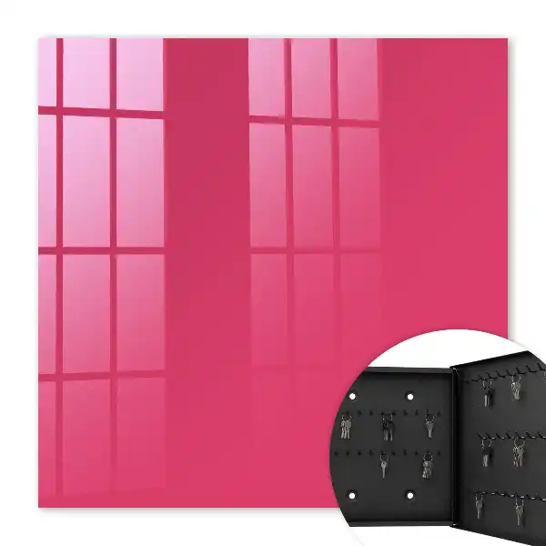 Key cabinet Energetic pink pastel elegance