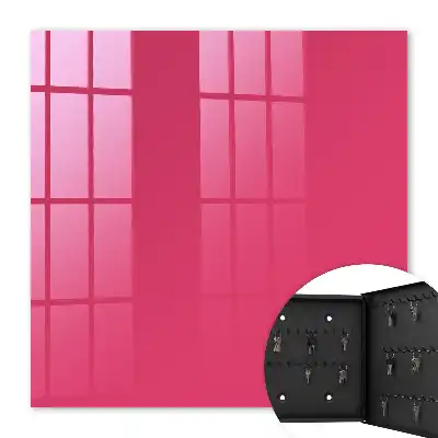 Key cabinet Energetic pink pastel elegance