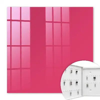 Key cabinet Energetic pink pastel elegance