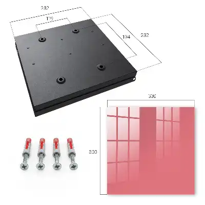 Wall mounted key box Salmon color harmony simplicity