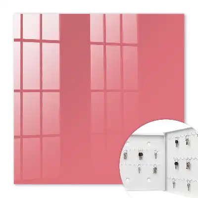Wall mounted key box Salmon color harmony simplicity