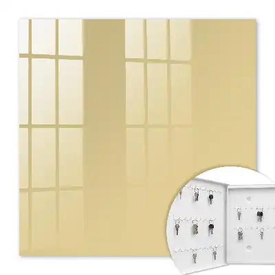 Key box for home Mustard color, elegance and warmth