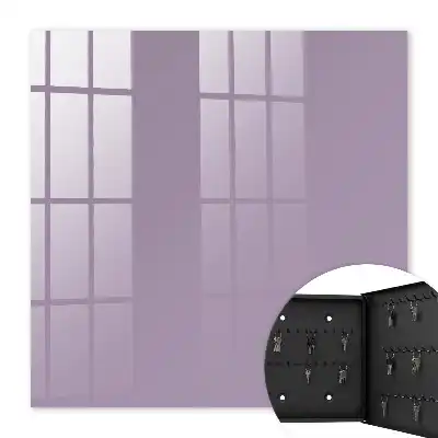 Wall mounted key cabinet Lilac purple minimalism elegance