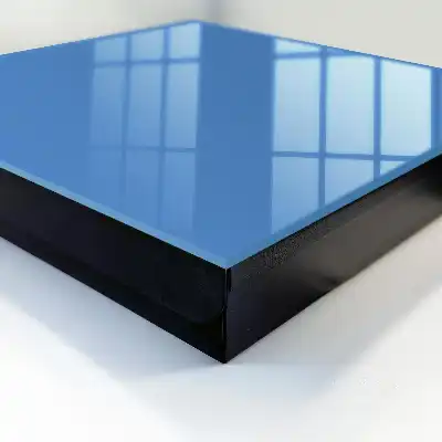 Wall mounted key cabinet Blue color calming smoother
