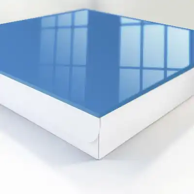 Wall mounted key cabinet Blue color calming smoother