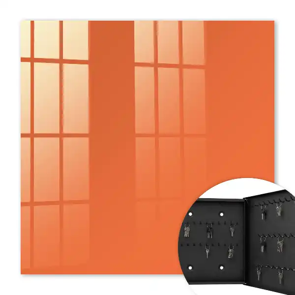 Key cabinet Strong orange, uniform surface