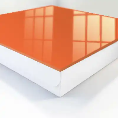 Key cabinet Strong orange, uniform surface