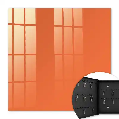 Key cabinet Strong orange, uniform surface