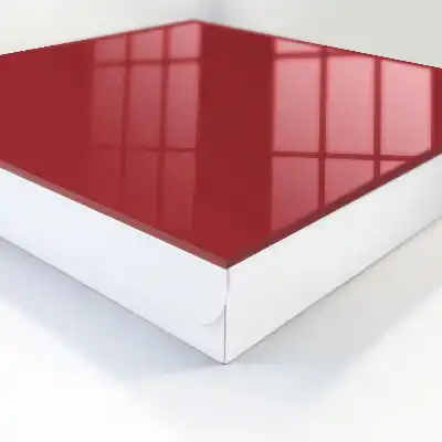 Wall mounted key box Deep burgundy color