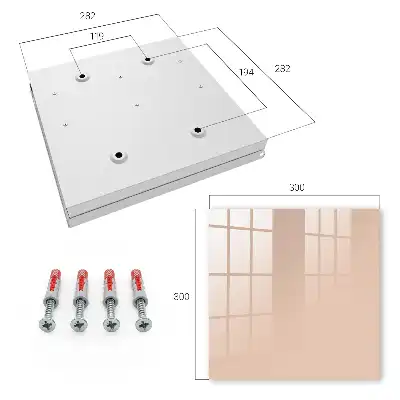 Wall mounted key cabinet Warm atmospheric beige