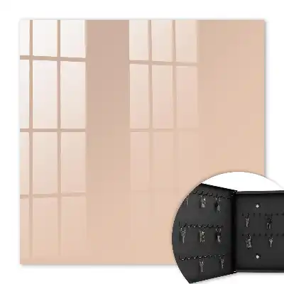 Wall mounted key cabinet Warm atmospheric beige