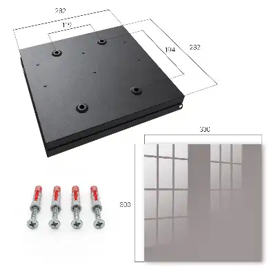 Wall mounted key box Ash gray elegance peace