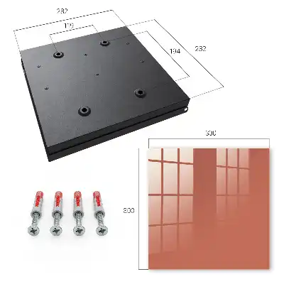 Key box for home Brick color warm bold