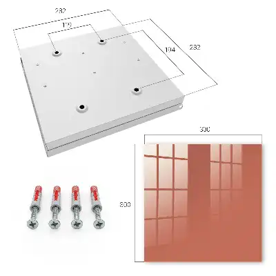 Key box for home Brick color warm bold