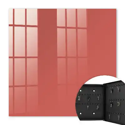Wall mounted key cabinet Dark salmon warm modern