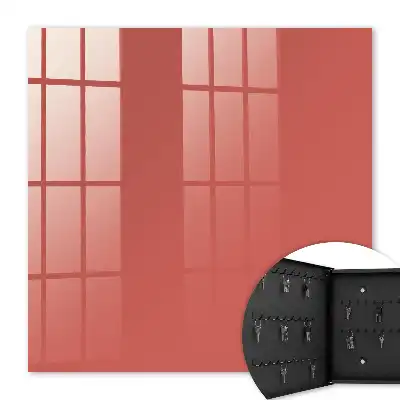 Wall mounted key cabinet Dark salmon warm modern
