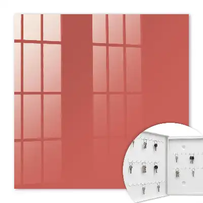 Wall mounted key cabinet Dark salmon warm modern