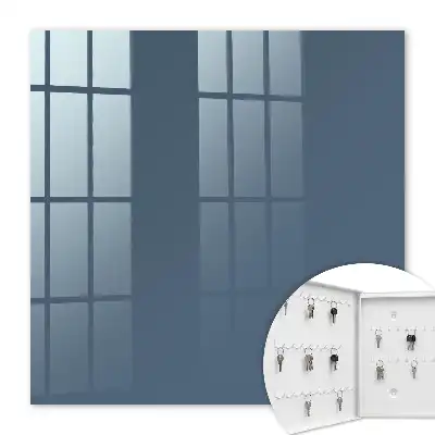 Wall mounted key box Pastel navy blue color