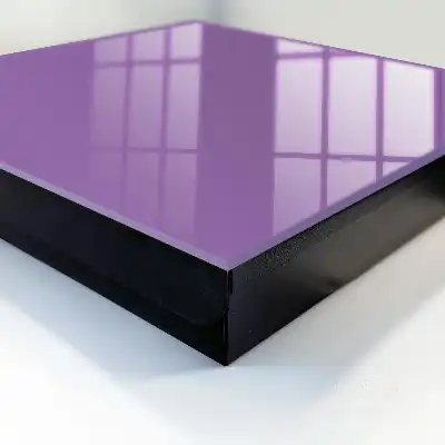 Wall mounted key cabinet Purple color minimalism expressiveness