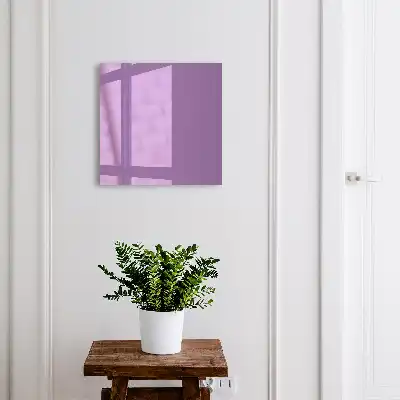 Wall mounted key cabinet Purple color minimalism expressiveness
