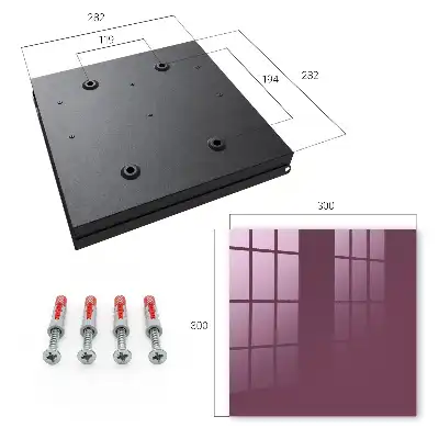Key cabinet Burgundy color, uniform texture