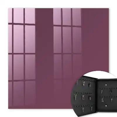 Key cabinet Burgundy color, uniform texture