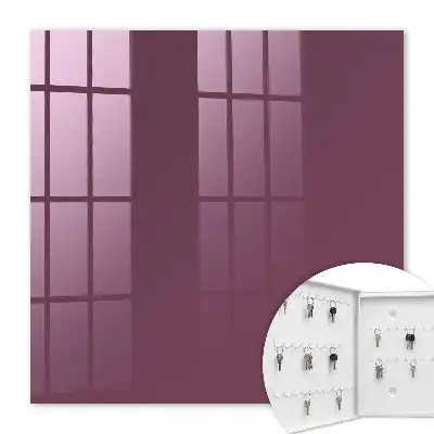 Key cabinet Burgundy color, uniform texture
