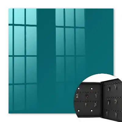 Wall mounted key box Dark turquoise elegance modernity