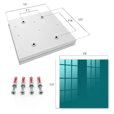 Wall mounted key box Dark turquoise elegance modernity