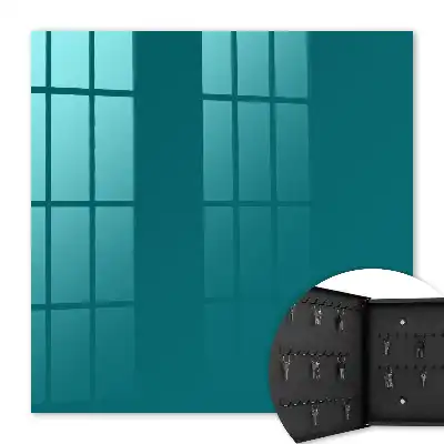 Wall mounted key box Dark turquoise elegance modernity