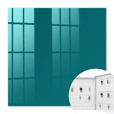 Wall mounted key box Dark turquoise elegance modernity