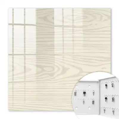 Decorative key box Light-toned wooden pattern