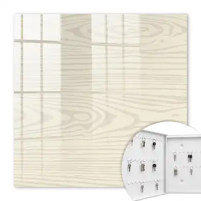 Decorative key box Light-toned wooden pattern