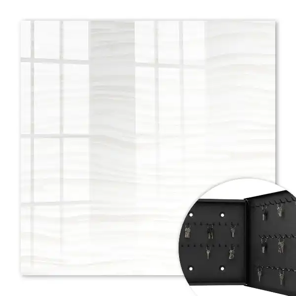 Wall mounted key cabinet Subtle waves that bring peace