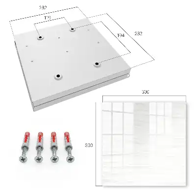 Wall mounted key cabinet Subtle waves that bring peace