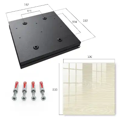 Key cabinet Wooden structure neutral palette