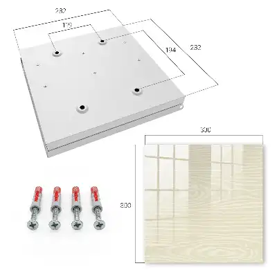 Key cabinet Wooden structure neutral palette
