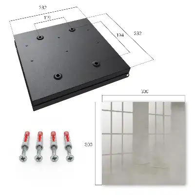 Key box for home Gray texture with a minimalist look