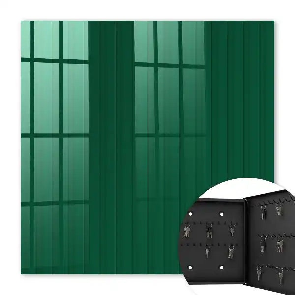 Decorative key box Green stripes full of harmony