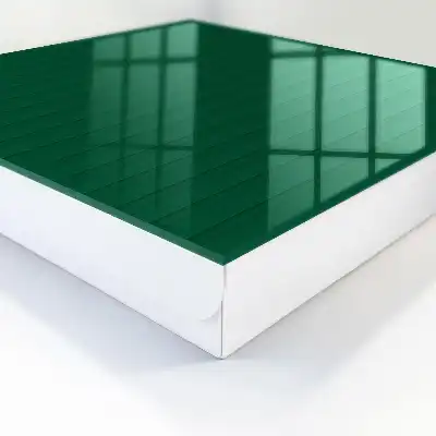Decorative key box Green stripes full of harmony