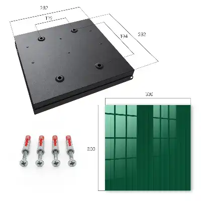 Decorative key box Green stripes full of harmony