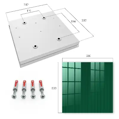 Decorative key box Green stripes full of harmony