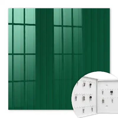 Decorative key box Green stripes full of harmony